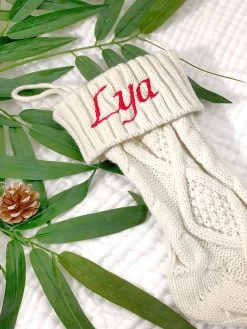 Accessoire La Chaussette De Noël - Beige - À Personnaliser -Vêtements De Mode LachaussettedeNoel 3