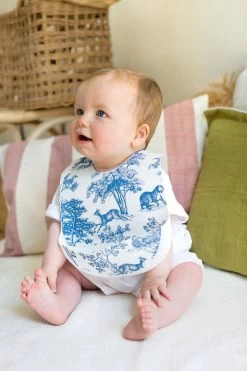 Accessoire Le Duo, Lot De 2 Bavoirs En Silicone - Bleunuage/Brique -Vêtements De Mode Leduo lotde2bavoirsensilicone 1