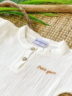 Blouse Le Nomade- Blanc - À Personnaliser -Vêtements De Mode Lenomade 4