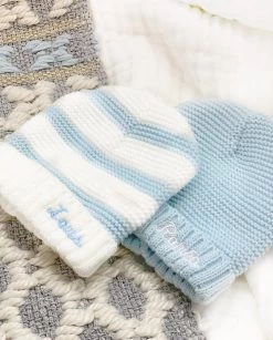 Bonnet De Naissance Le Poussin - Bleu Ciel - À Personnaliser