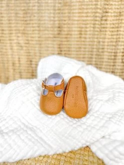 Chaussons Les Salomés - Camel -Vêtements De Mode LesSalomesencuirgraine 2