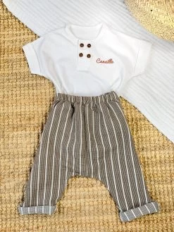 Blouse & Pantalon Le Voyageur - Kaki - À Personnaliser