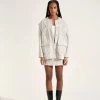 Veste Oversize Pied De Poule -Vêtements De Mode Look10 0001