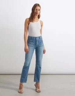 Reiko Jean Straight Nelsy - Denim B-344 - Femme -Vêtements De Mode NELSYE23DNMB 344