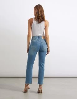 Reiko Jean Straight Nelsy - Denim B-344 - Femme -Vêtements De Mode NELSYE23DNMB 344 4