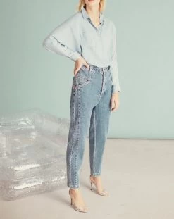 Reiko Jean Highwaist Nicola - Denim V-439 - Femme -Vêtements De Mode NICOLAE22DNMV 439 3