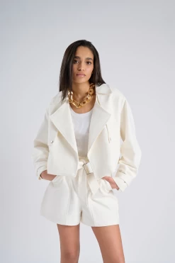 Veste Droite Col Tailleur