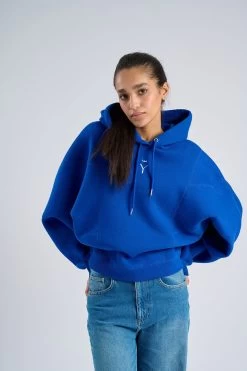Sweatshirt Capuche Bleu -Vêtements De Mode NOMADIYA3015