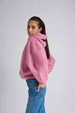 Sweatshirt Capuche Rose -Vêtements De Mode NOMADIYA3100