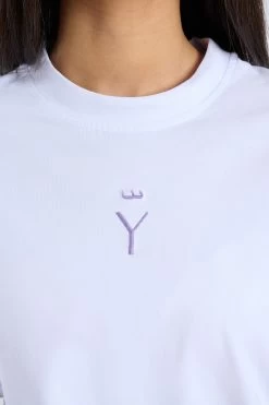 T-Shirt Droit Nervuré Blanc -Vêtements De Mode NOMADIYA3361