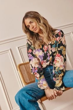 Chemise Cecile - Fleurs Petunia