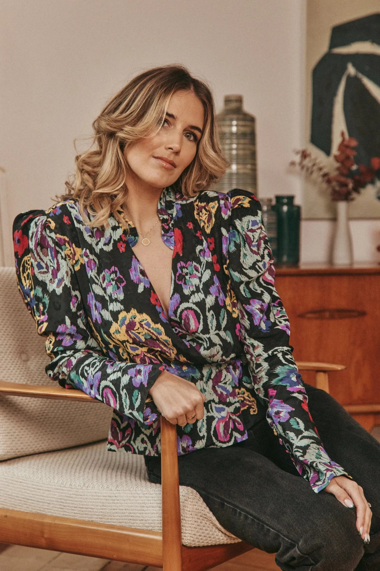 Chemise Lola - Kashmir Noir 4 Chemise Lola - Kashmir Noir – Image 2