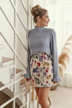 Jupe Eva - Kashmir Ivoire -Vêtements De Mode PAUEME I JUPE I Jupe Eva Kashmir Ivoire 1678289486