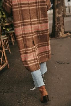 Manteau Mathis - Carreaux Rosés -Vêtements De Mode PAUEME I MANTEAU I Manteau Mathis Carreaux Roses 1678288610