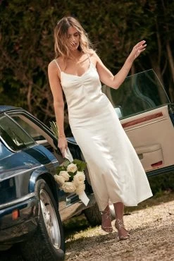 Robe Mathilda - Satinée Blanche