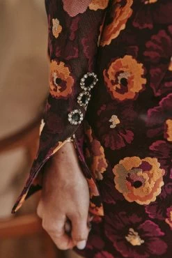 Robe Selena - Fleurs D'Hiver -Vêtements De Mode PAUEME I ROBE I Robe Selena Fleurs d Hiver 1678289452