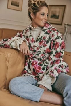 Veste Biba - Roses -Vêtements De Mode PAUEME I VESTE I Veste Biba Roses 1678288437