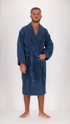 Peignoir Homme - Bleu Jean