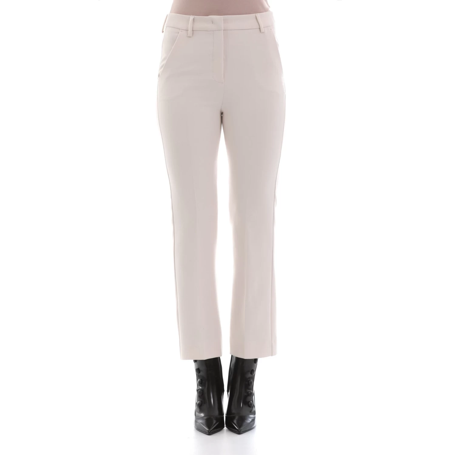 Pantalon Max Mara Weekend High Waisted - Crème - Femme 4 Pantalon Max Mara Weekend High Waisted - Crème - Femme – Image 2