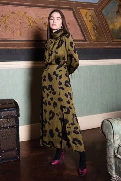 Barra Maxi Dress - Panther Kaki