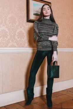 Urie Sweaters - Kaki And Black -Vêtements De Mode Poppy AW23 c0b76c07 118b 4b0a 8701 9f8eebe0e7dc