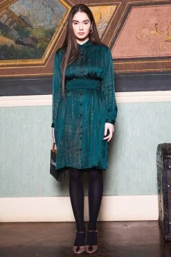 Isabel Maxi Dress -Tie And Dye Green Blue -Vêtements De Mode Poppy AW3 5