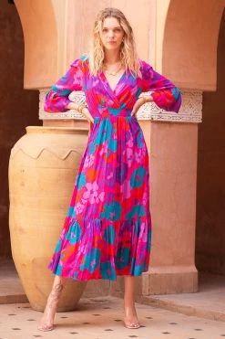 Inoa Midi Dress - Baby Flow Fuchsia -Vêtements De Mode Poppy SS23 2 5e6b2c69 f504 416f 9f45 6c50aba99607