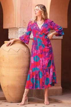 Inoa Midi Dress - Baby Flow Fuchsia -Vêtements De Mode Poppy SS23 5 0a5b7c33 a326 49a1 ae99 98da5d6420c7