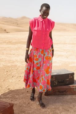 Oto Tops - Ramie Pink -Vêtements De Mode Poppy SS23 7