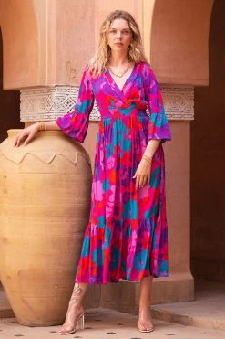 Inoa Midi Dress - Baby Flow Fuchsia -Vêtements De Mode Poppy SS23 87e37349 455e 46cd a4c8 c2d6a04f2305