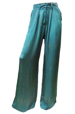 Quea Pants - Tie And Dye Green Blue
