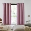 Lot De 2 Rideaux Occultants À Oeillets Blackout Rose -Vêtements De Mode Rideau occultant a oeillets BLACKOUT R 1