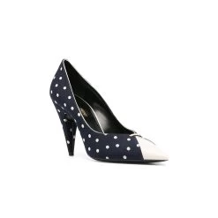 Chaussures Saint Laurent Lola Polka Dot-Print - Bleu - Femme