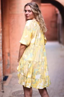 Elsas Mini Dress - Baby Flow Yellow -Vêtements De Mode SS23 Poppy 15