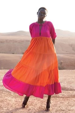 Emiri Maxi Dress - Orange Fuchsia -Vêtements De Mode SS23 Poppy Field 5 95c4d01e 8fe0 4ec2 b9fd 8787b2a50405