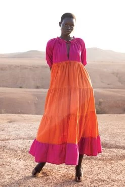 Emiri Maxi Dress - Orange Fuchsia -Vêtements De Mode SS23 Poppy Field 7 f48e7f09 a80c 4e52 a17c 0490eb3903bb