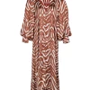 Clavel Midi Dress - Safari Brown -Vêtements De Mode SS23 poppy 30
