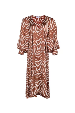 Clavel Midi Dress - Safari Brown