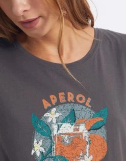 Reiko T-Shirt Tommy - Carbone - Femme -Vêtements De Mode TOMMYE23CARBONE 5