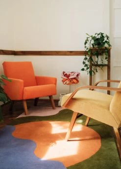 Tapis Tufté - Purple Baywatch -Vêtements De Mode Tapislainetutfeemaronorangeviolet zoom