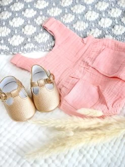 Barboteuse La Prairie - Rose Pêche - À Personnaliser