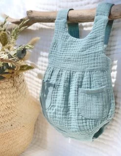 Barboteuse La Prairie - Vert Eucalyptus - À Personnaliser