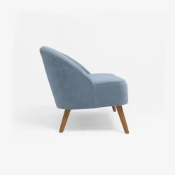 Canapé Alienor 2 Places En Velours - Bleu Perle -Vêtements De Mode canape alienor 2 places en velours bleu perle 661191