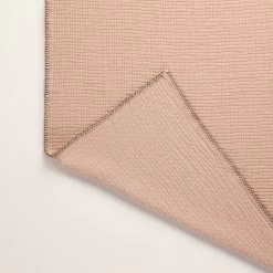 Couvre-Lit Ilario Pêche Rosée Et Feston Noir -Vêtements De Mode couvre lit ILARIO 008010 R3FG 7