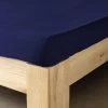 Drap Housse Percale - Bleu Nuit -Vêtements De Mode drap housse percale bonnet 30cm ou 40cm bleu nuit 741489