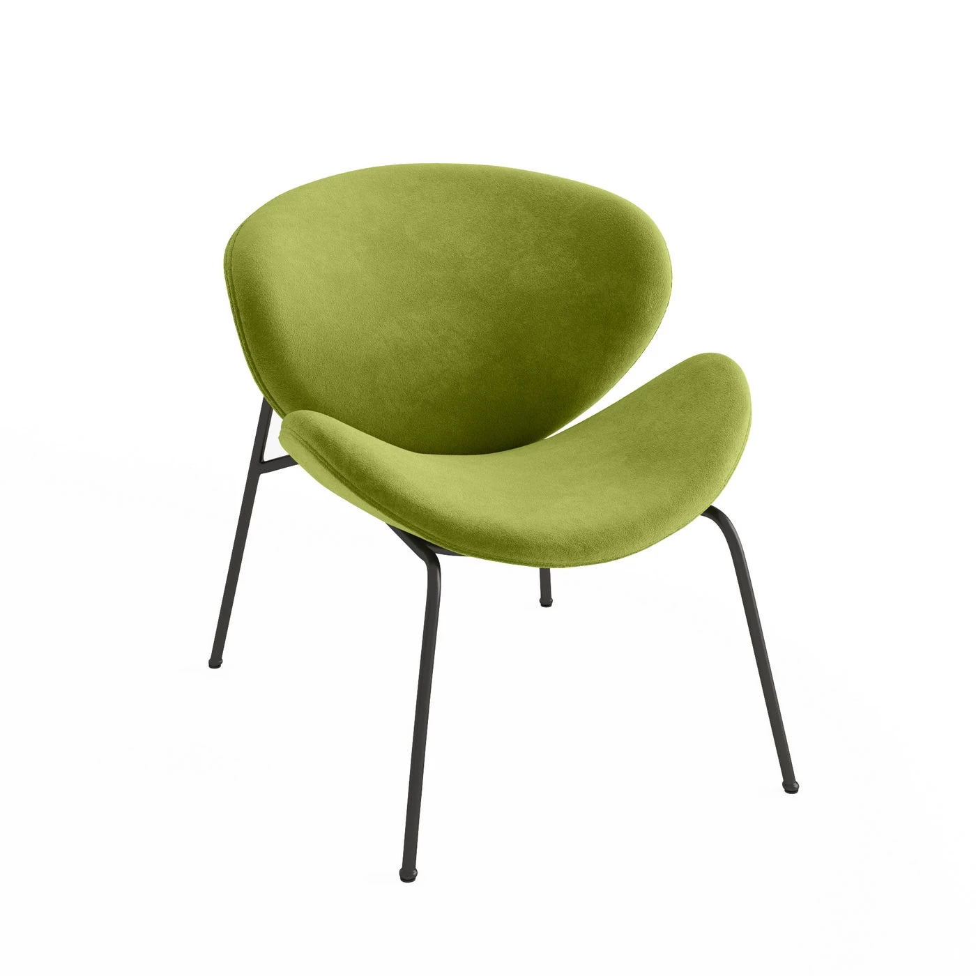 Fauteuil En Velours Malaga - Vert Olive 9 Fauteuil En Velours Malaga - Vert Olive – Image 7