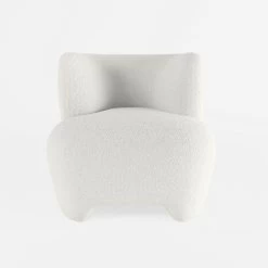 Fauteuil Noa En Laine Bouclée - Ecru -Vêtements De Mode fauteuil noa en laine bouclee ecru 975465