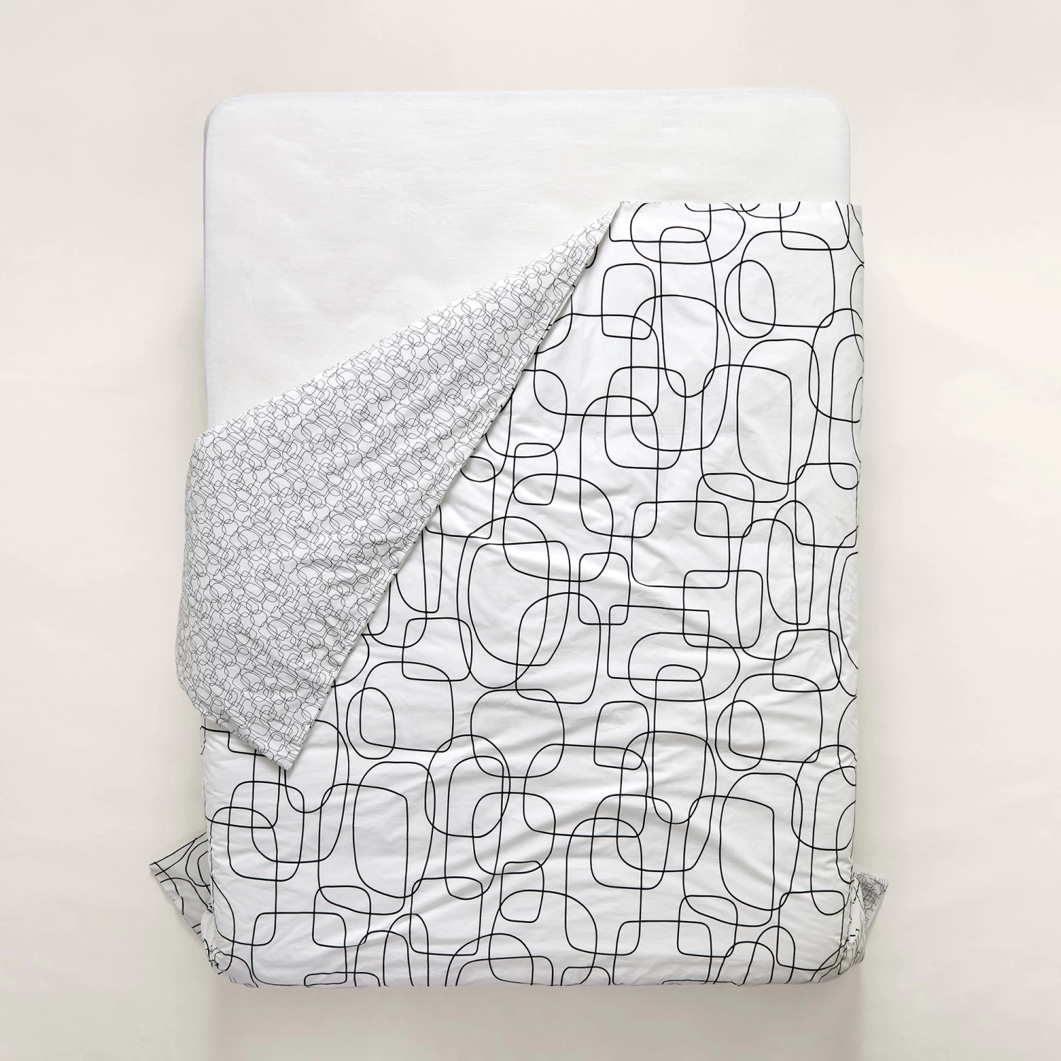 Housse De Couette Ariana - Blanc Et Noir 7 Housse De Couette Ariana - Blanc Et Noir – Image 5