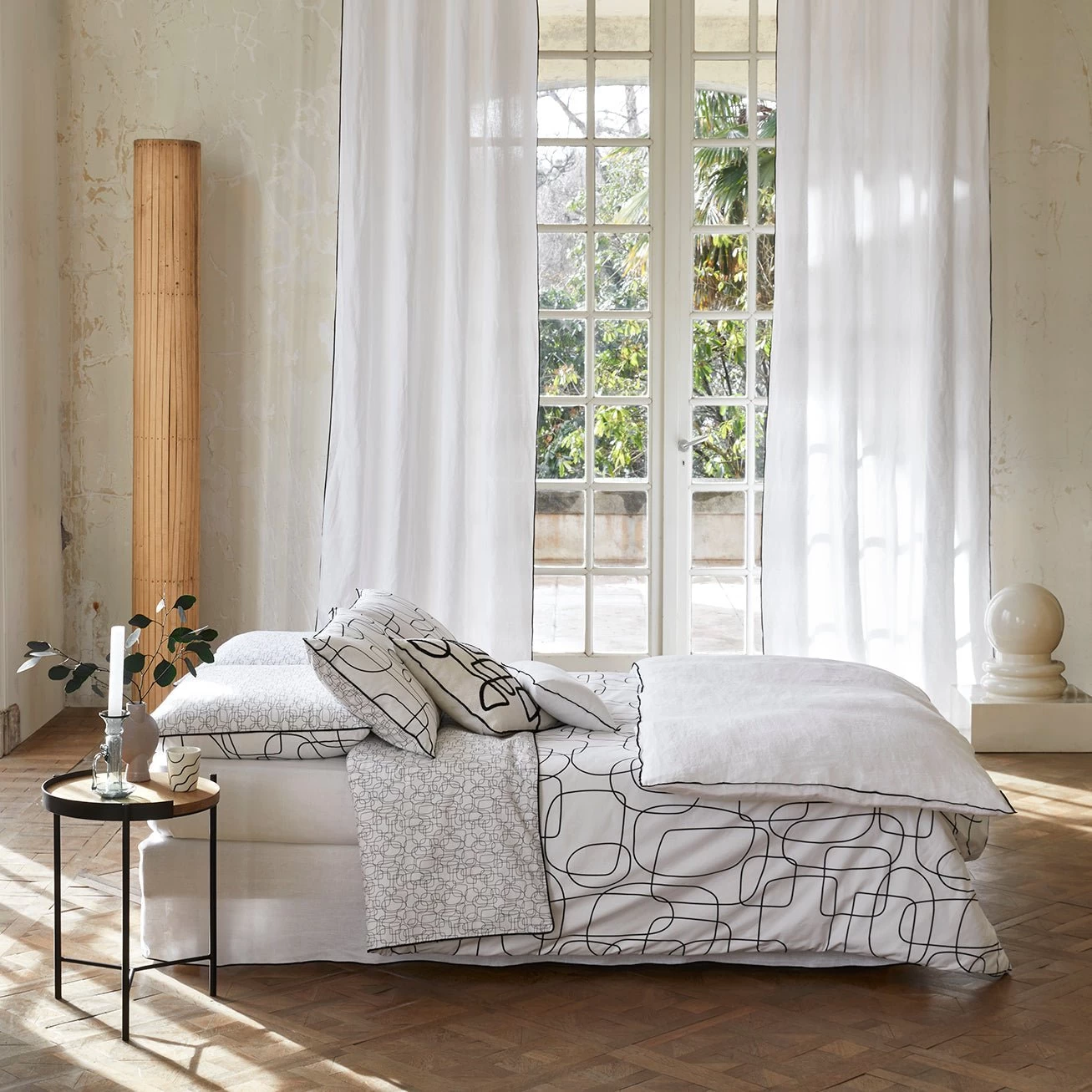 Housse De Couette Ariana - Blanc Et Noir 12 Housse De Couette Ariana - Blanc Et Noir – Image 10