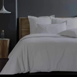 Housse De Couette Percale - Gris Perle